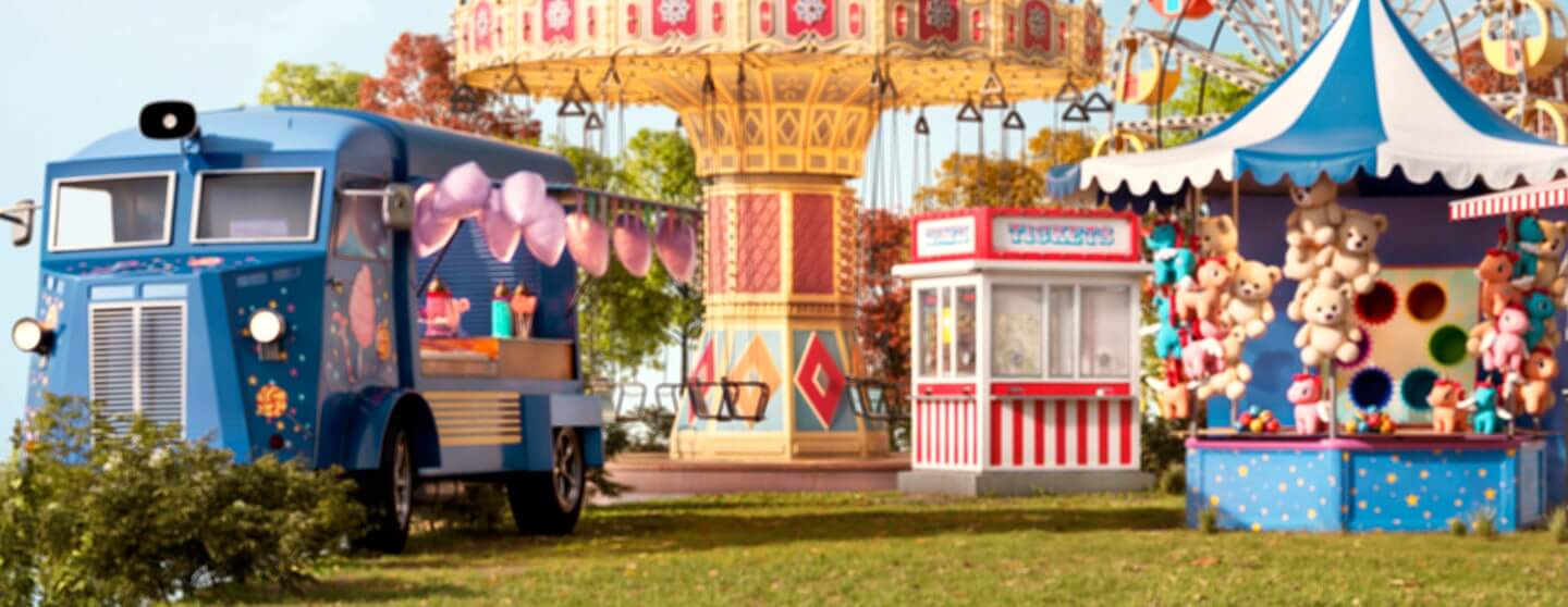 Young girl at a carnival